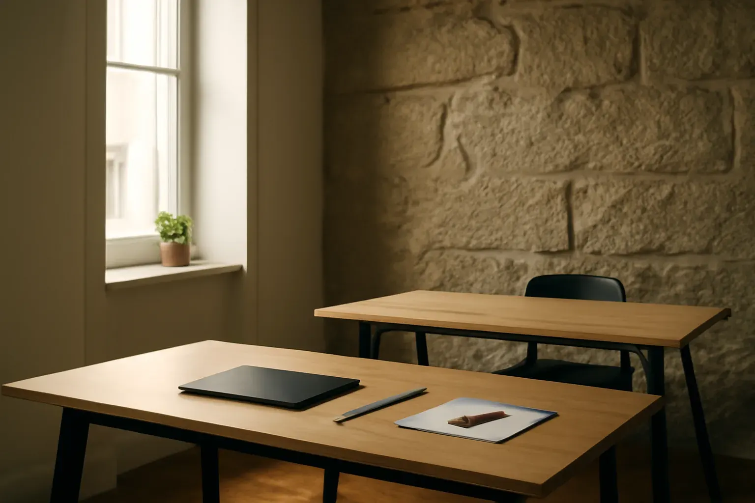 Muted Porto studio workspace